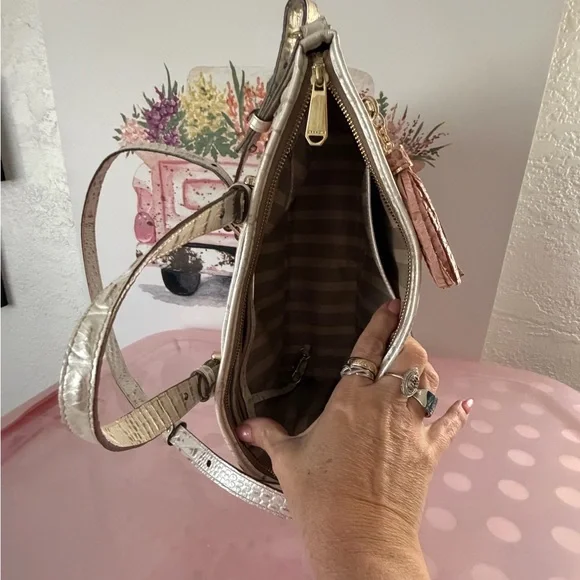 Brahmin Mini Asher in Toasted Macaroon Cassini - Picture 10 of 11